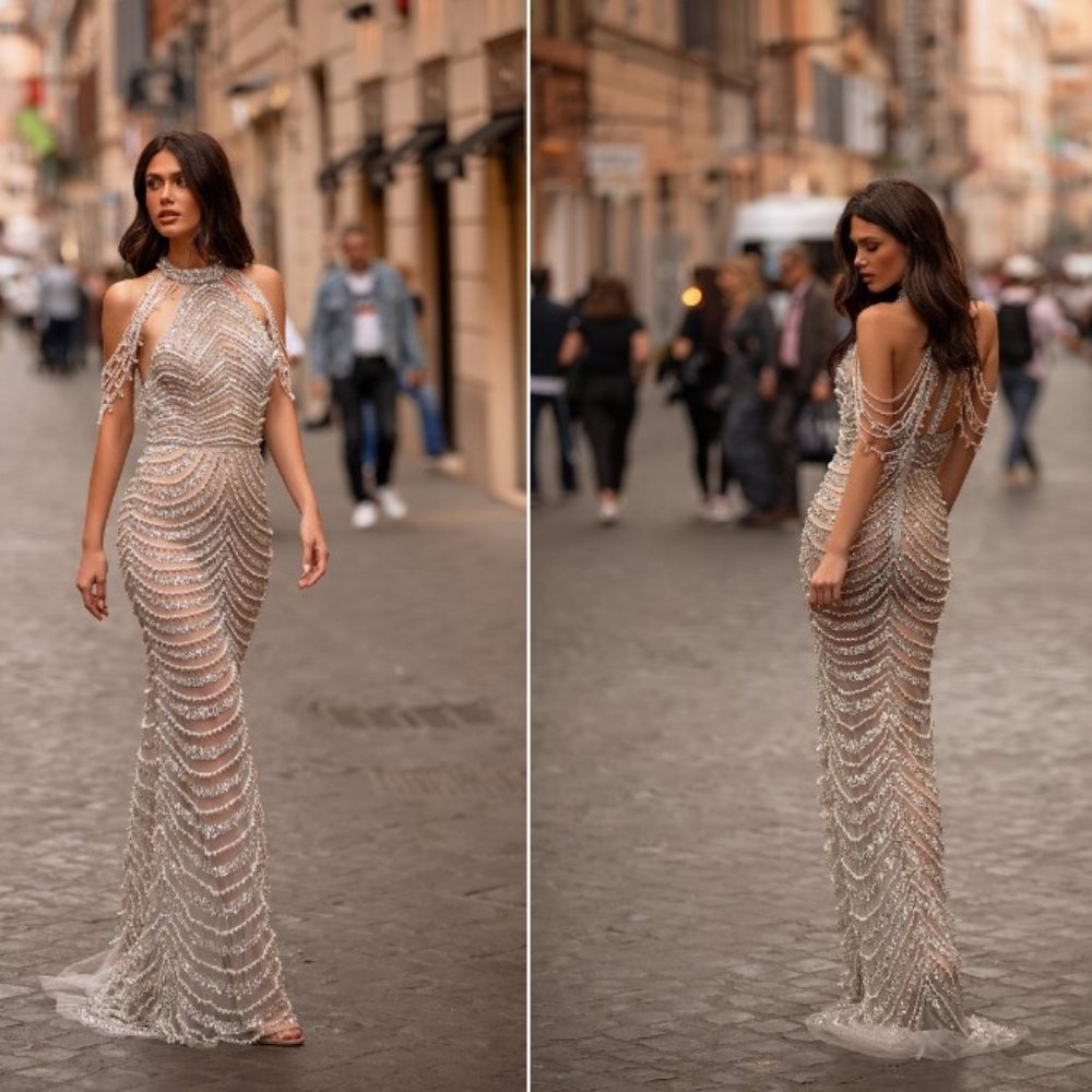 NEW Alamour The Label Armina Beaded Gown Size M